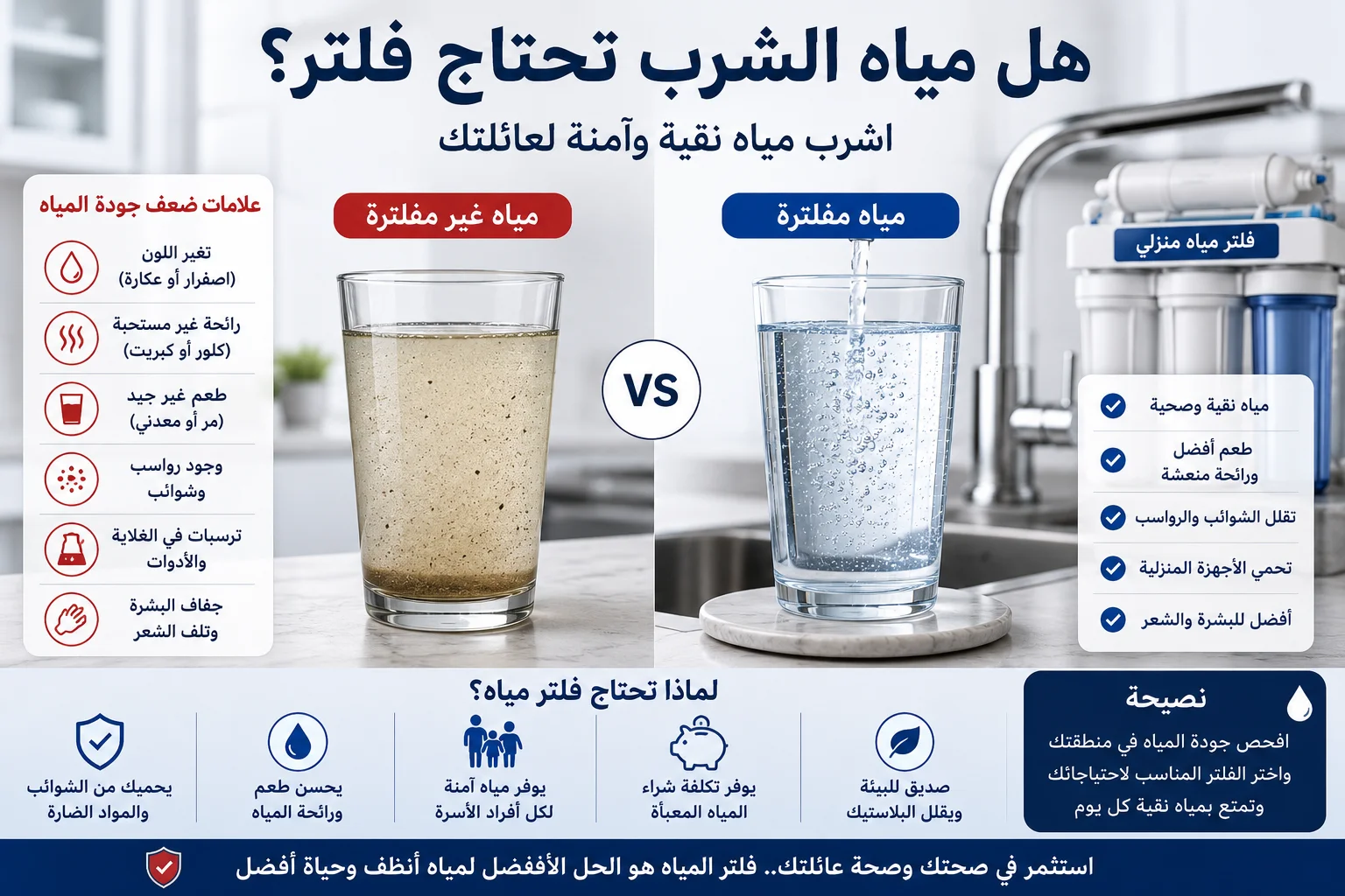 مياه الشرب تحتاج فلتر.
