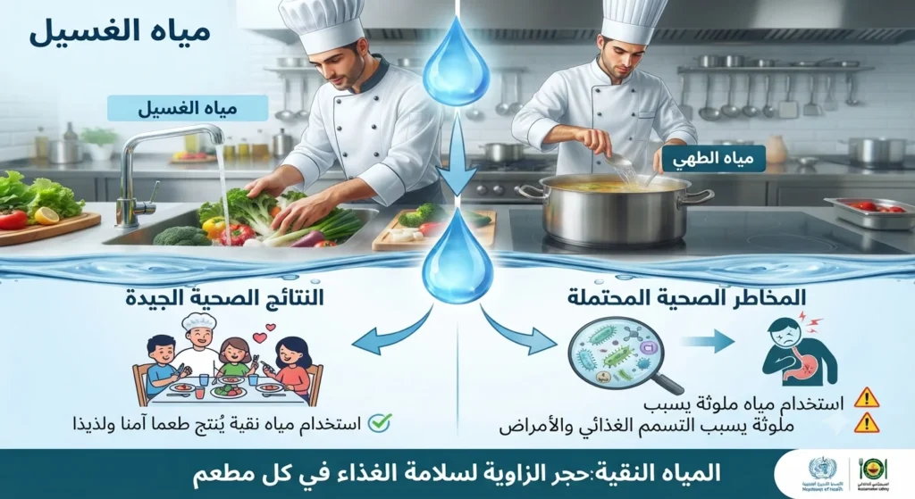 كيف تؤثر جودة المياه على سلامة الطعام داخل المطاعم؟