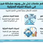 مشاكل شبكة المياه المنزلية أهم العلامات التي تدل على وجود مشكلة قبل أن تتحول إلى عطل كبير
