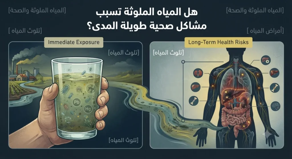 هل المياه الملوثة تسبب مشاكل صحية طويلة المدى؟
