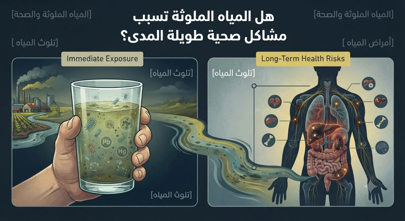 هل المياه الملوثة تسبب مشاكل صحية طويلة المدى؟