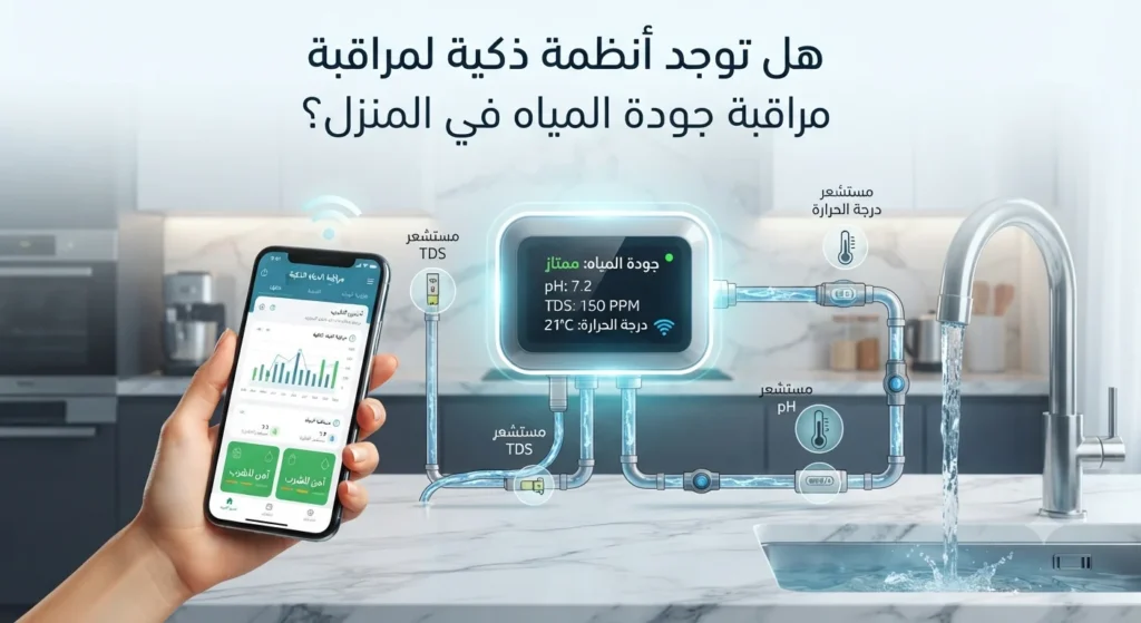 هل توجد أنظمة ذكية لمراقبة جودة المياه في المنزل؟