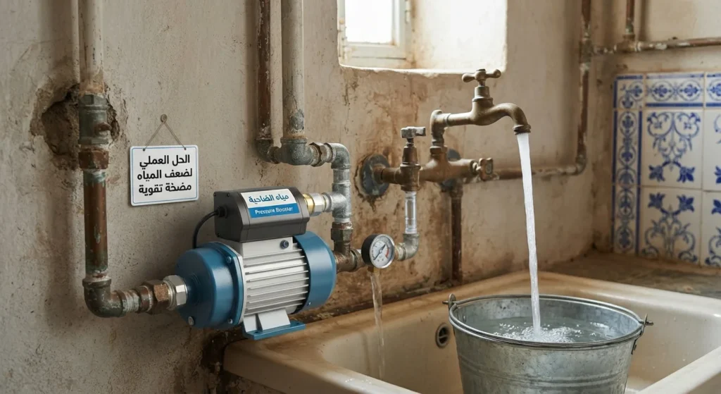 أفضل حلول ضغط المياه الضعيف في المنازل القديمة