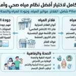 الدليل الكامل لاختيار أفضل نظام مياه صحي وآمن للمنزل