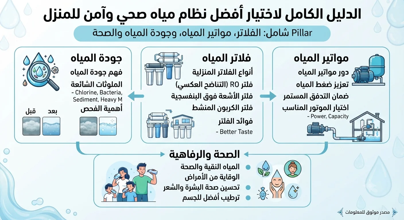 الدليل الكامل لاختيار أفضل نظام مياه صحي وآمن للمنزل