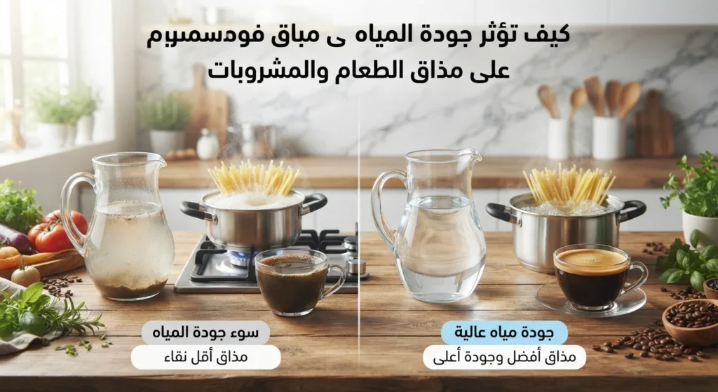 كيف تؤثر جودة المياه على مذاق الطعام والمشروبات؟