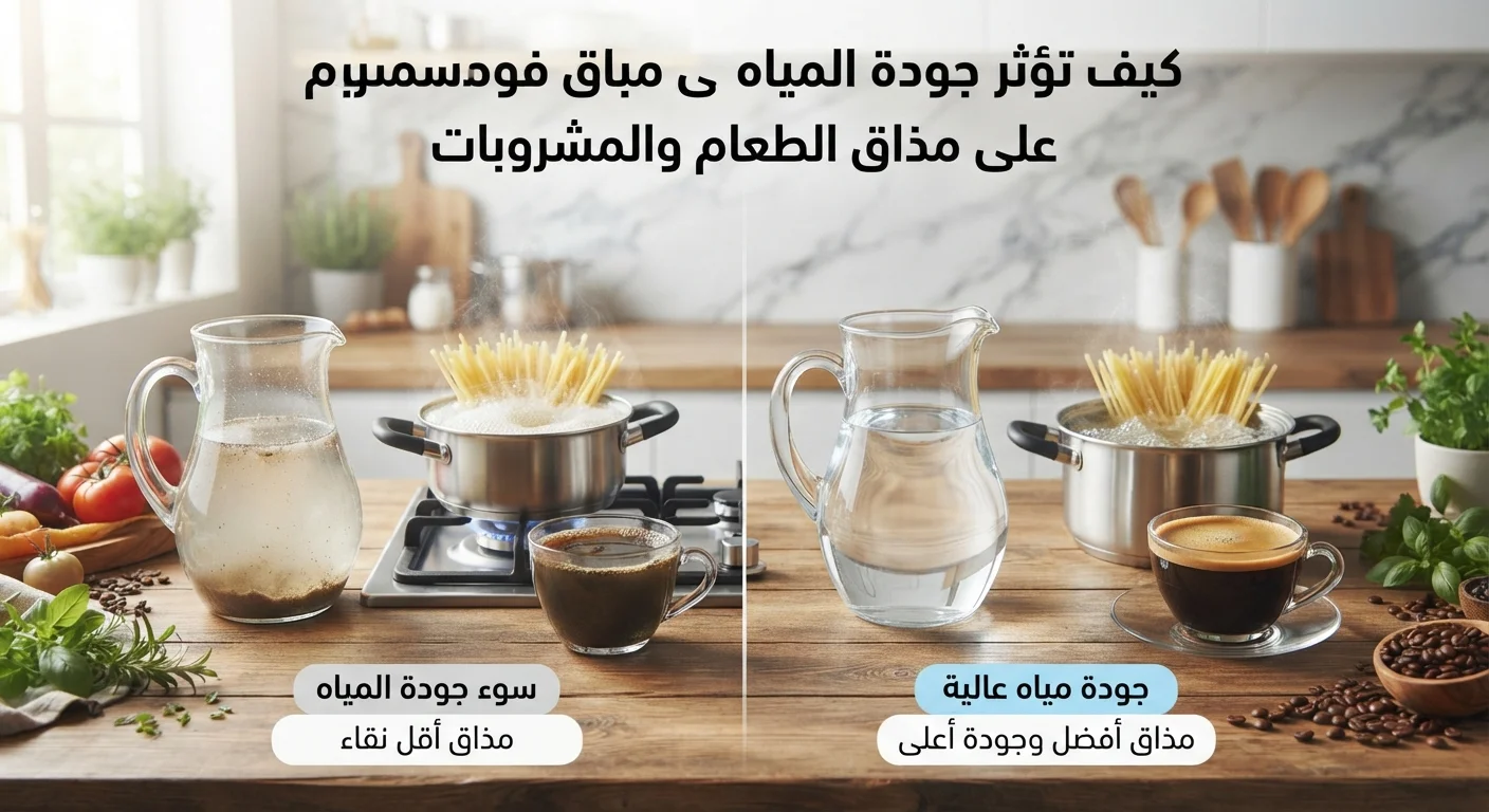 كيف تؤثر جودة المياه على مذاق الطعام والمشروبات؟