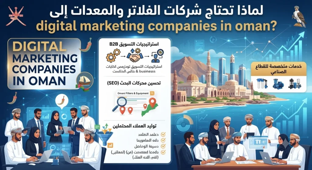 لماذا تحتاج شركات الفلاتر والمعدات إلى digital marketing companies in oman؟