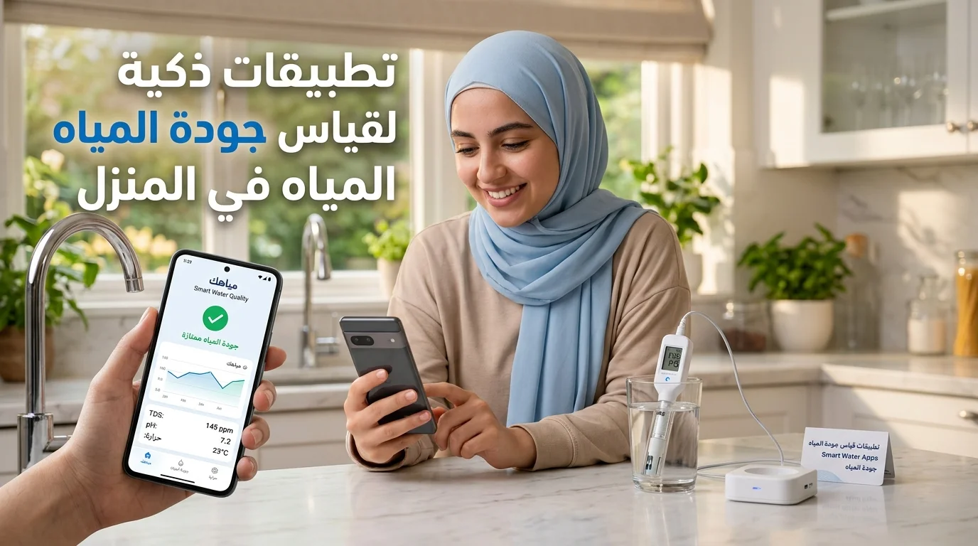 هل توجد تطبيقات ذكية لقياس جودة المياه في المنزل؟